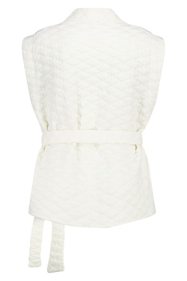 Chaleco holgado con cinturón image number 2