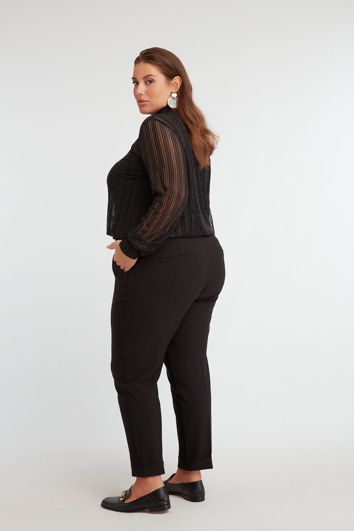 Blusa de cuello alto image number 4