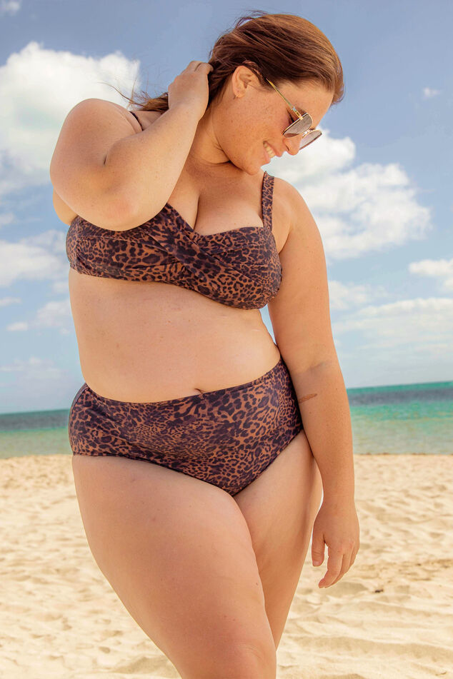 Sujetador de bikini con estampado de pantera image number 0