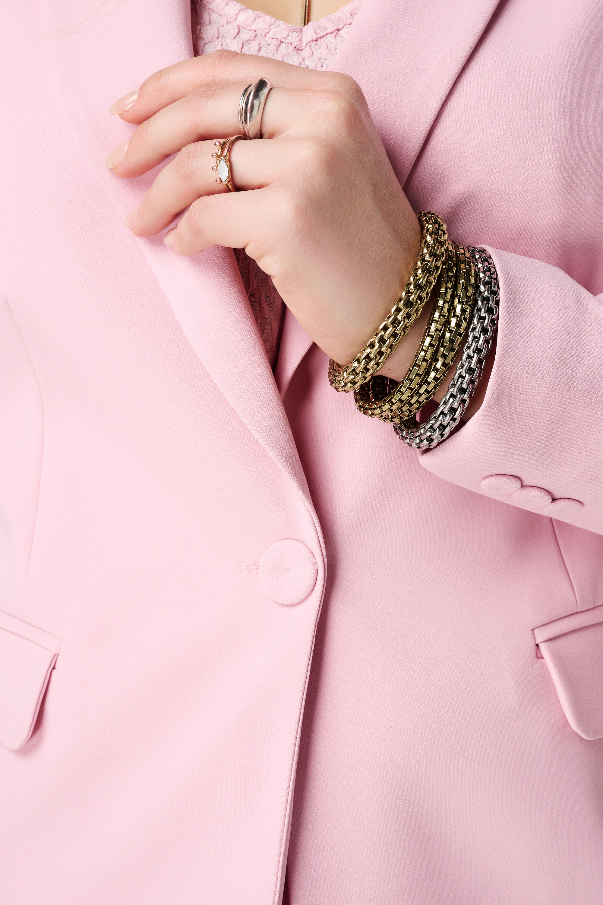 Blazer con cierre de un bot&oacute;n image number 6