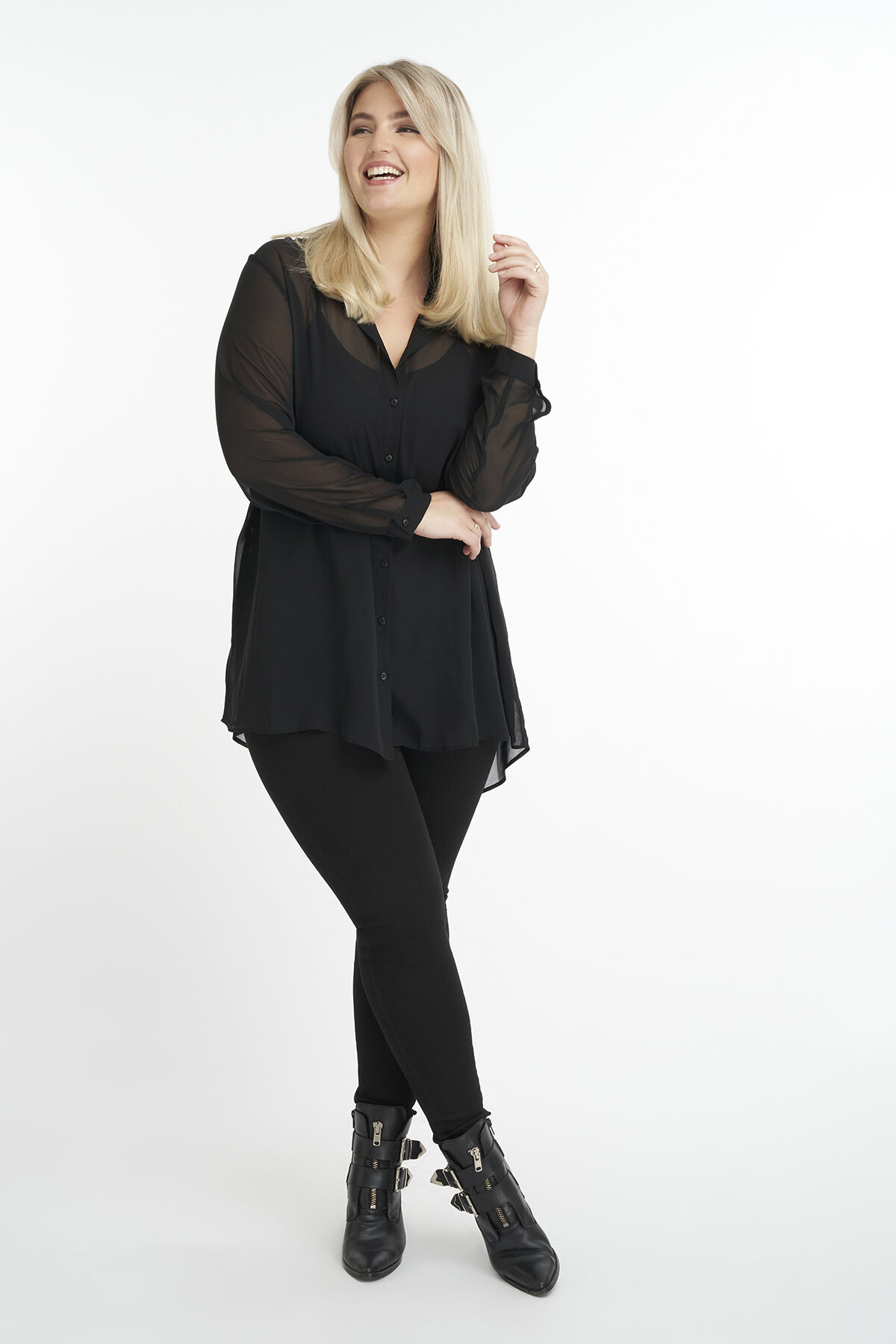 Blusa transparente   image number 5