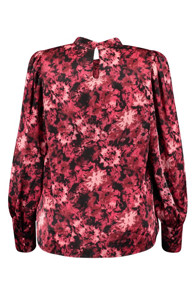 Blusa de satén con estampado image number 3