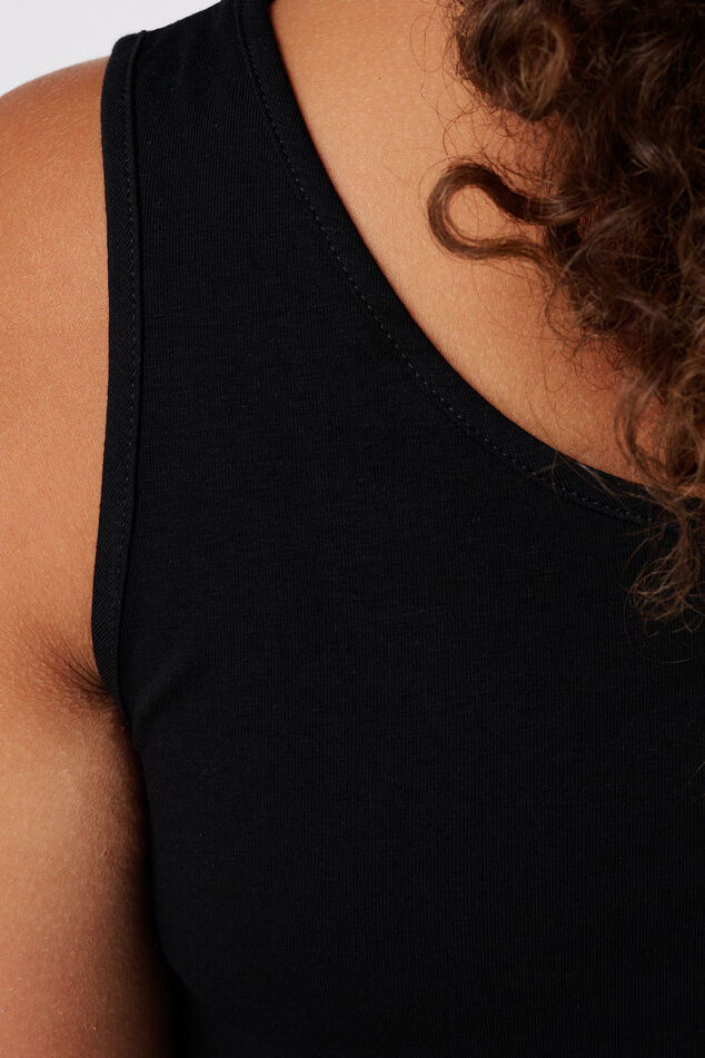 Pack de 2 camisetas interiores de algodón extra largas image number 4