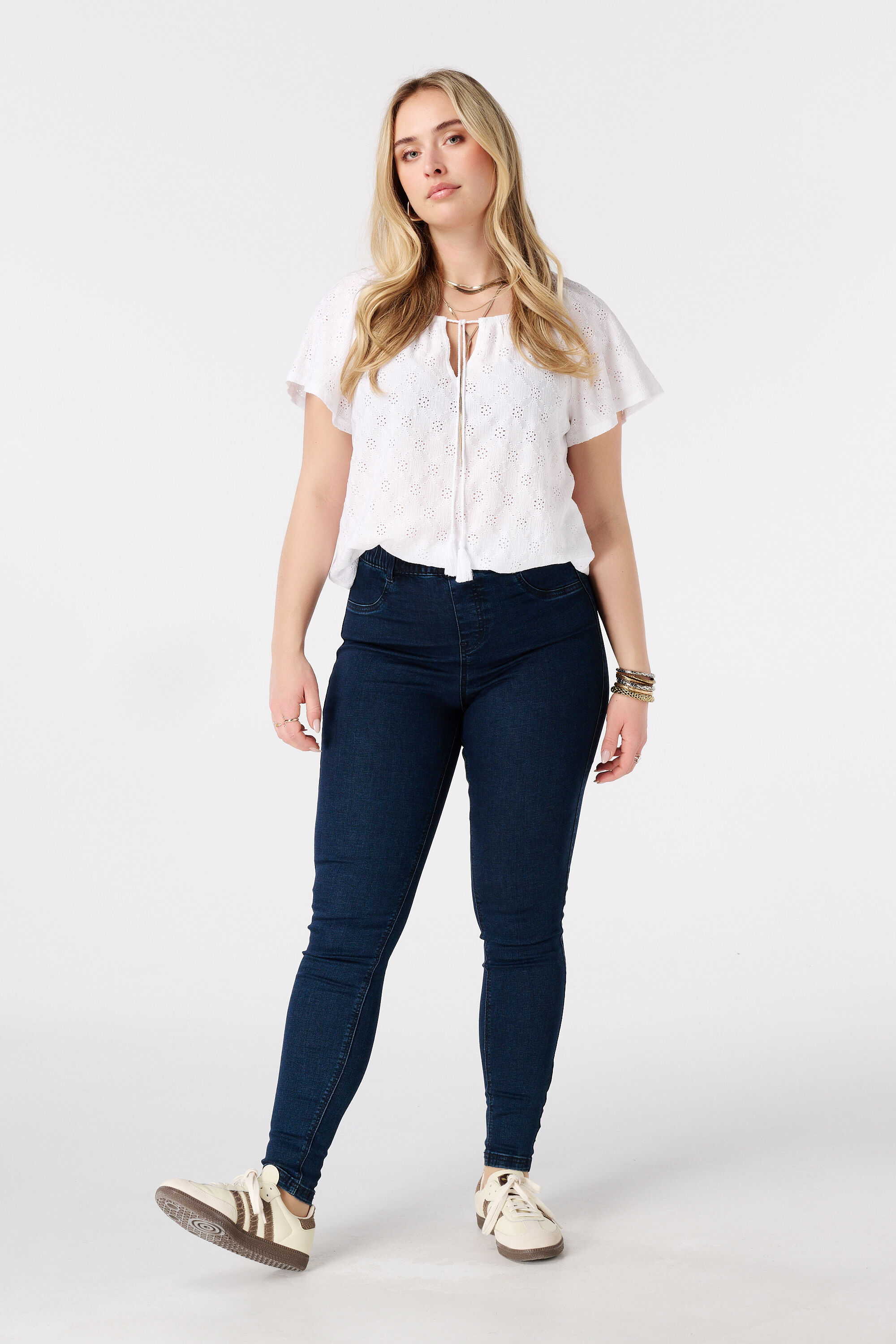 Tregging con aspecto denim