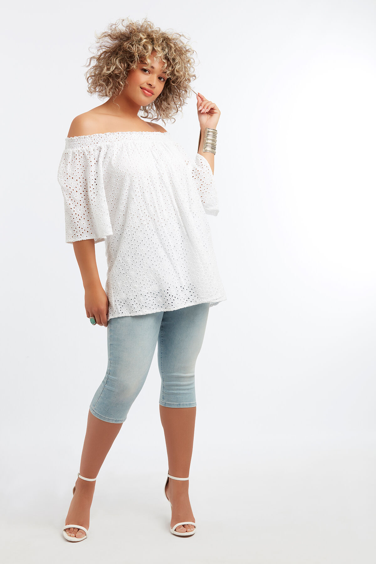 Blusa de broderie anglaise image number 3