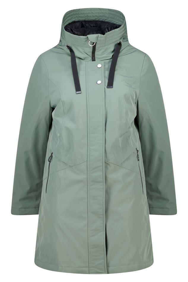 Chaqueta impermeable con capucha image number 1