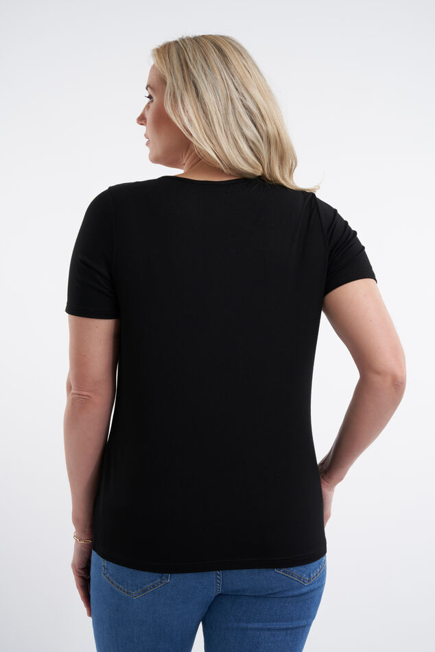 2 Camisetas con cuello de pico image number 3
