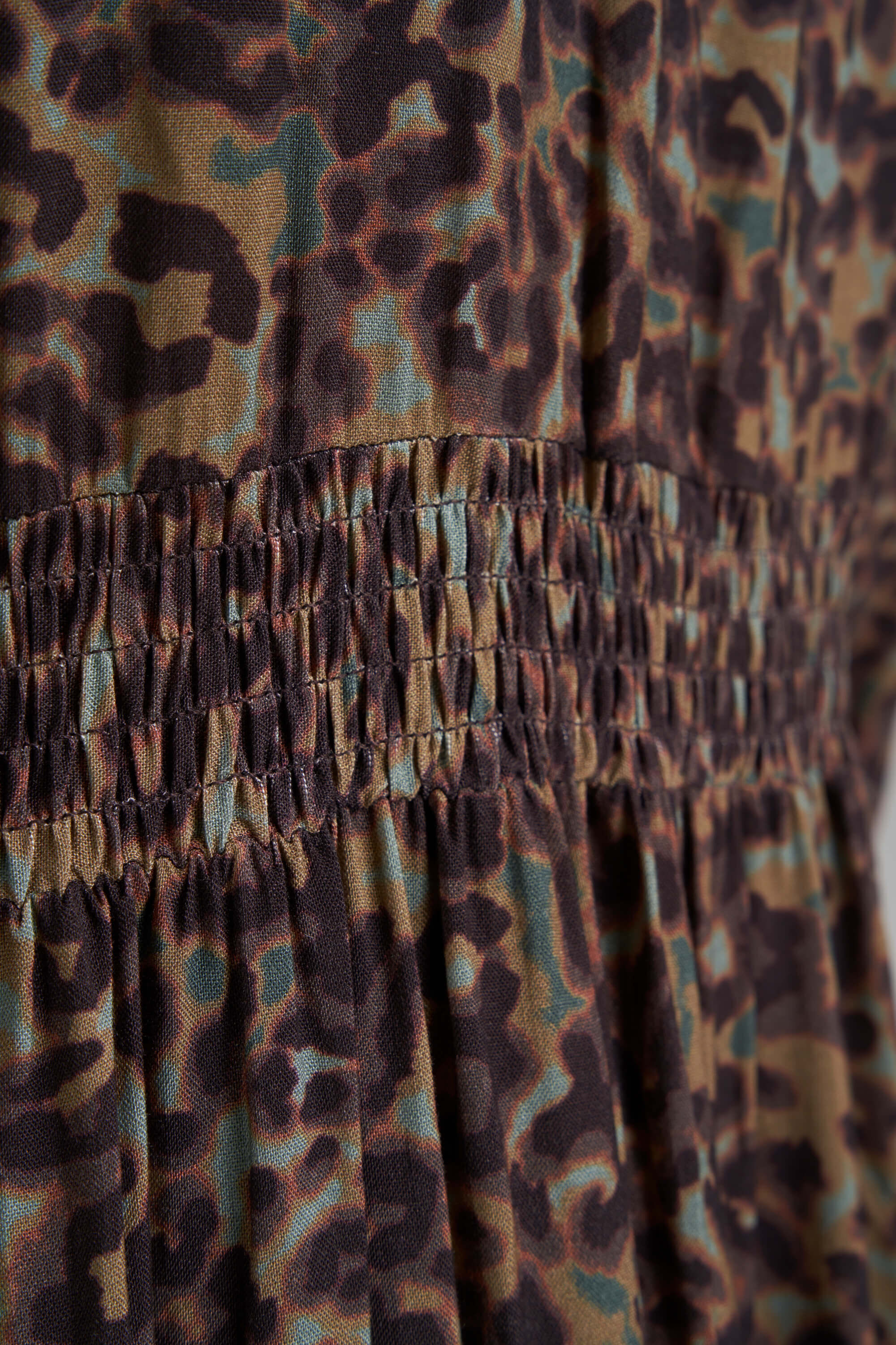 Vestido blus&oacute;n largo con estampado  image number 7