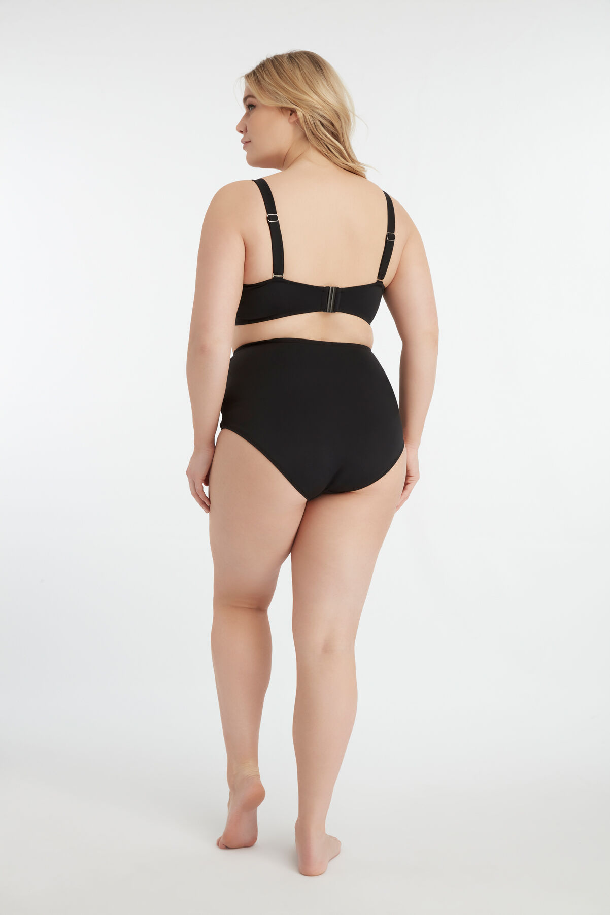 MS Mode top de bikini de color liso image number 5