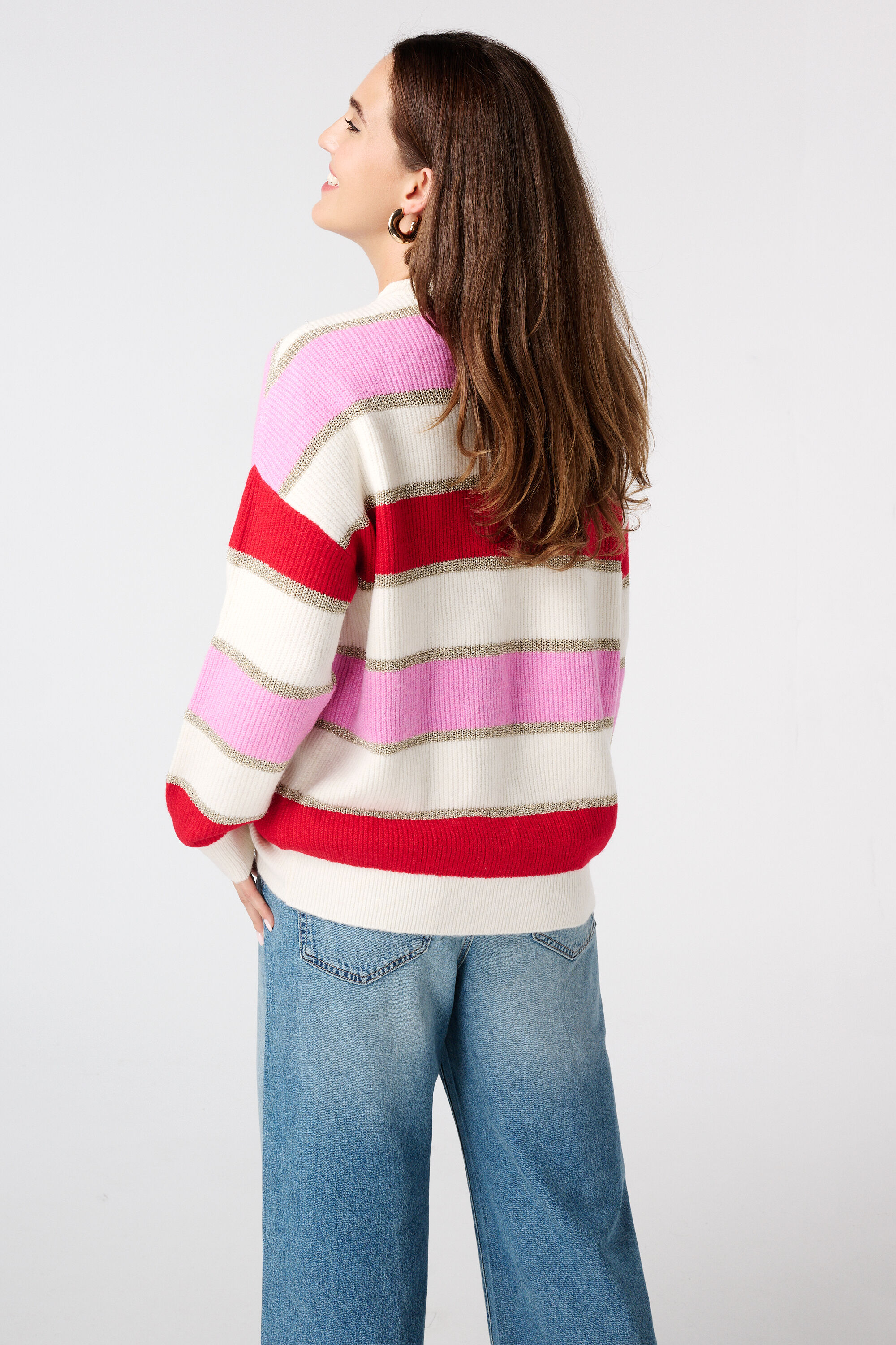 Jersey a rayas con lurex image number 3