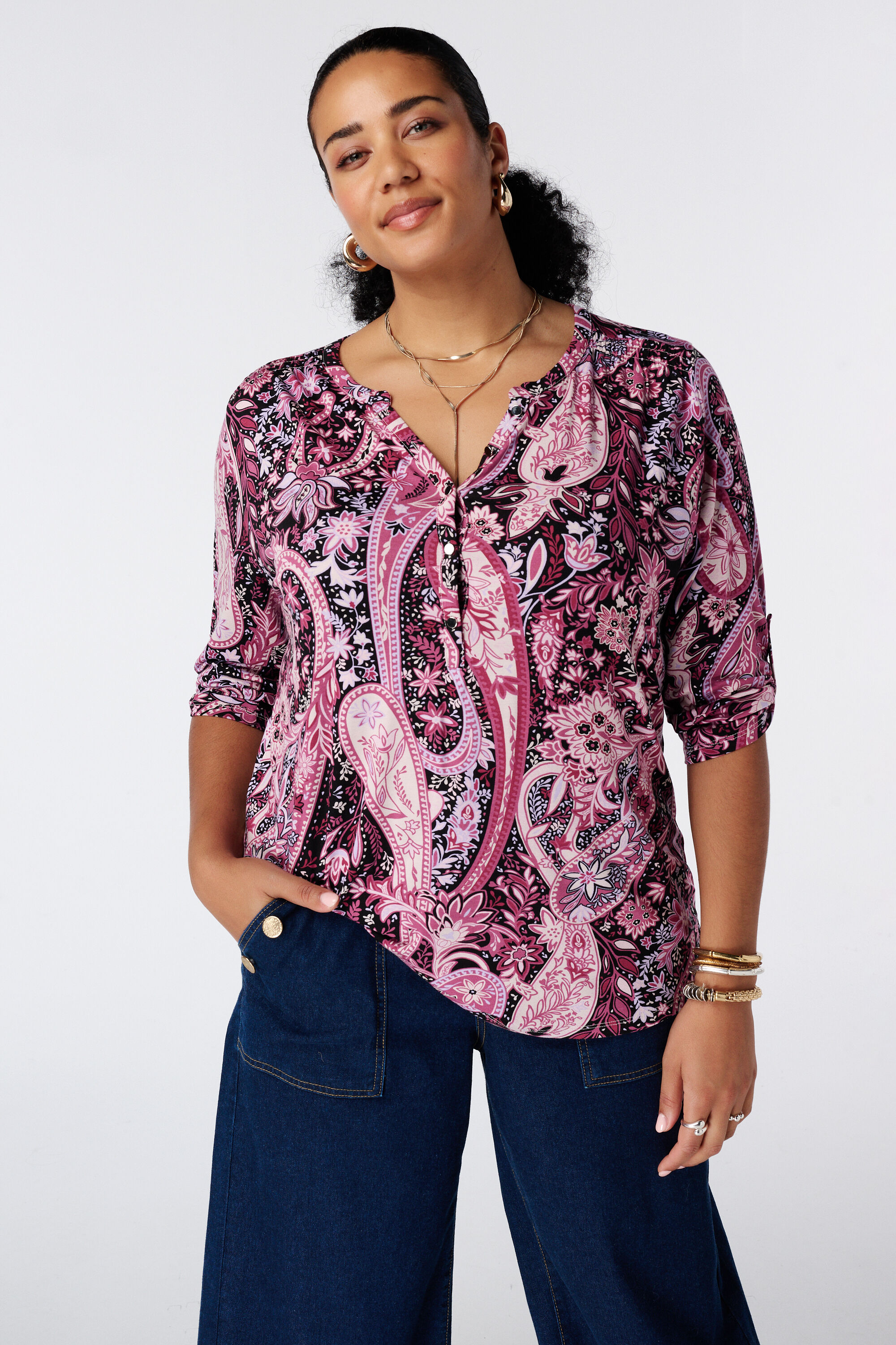 Top con estampado