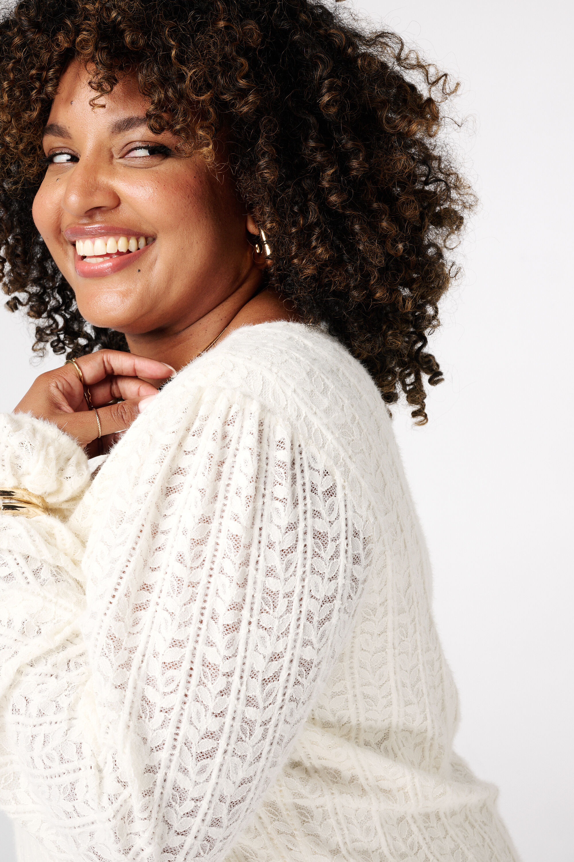 Top con encaje image number 4