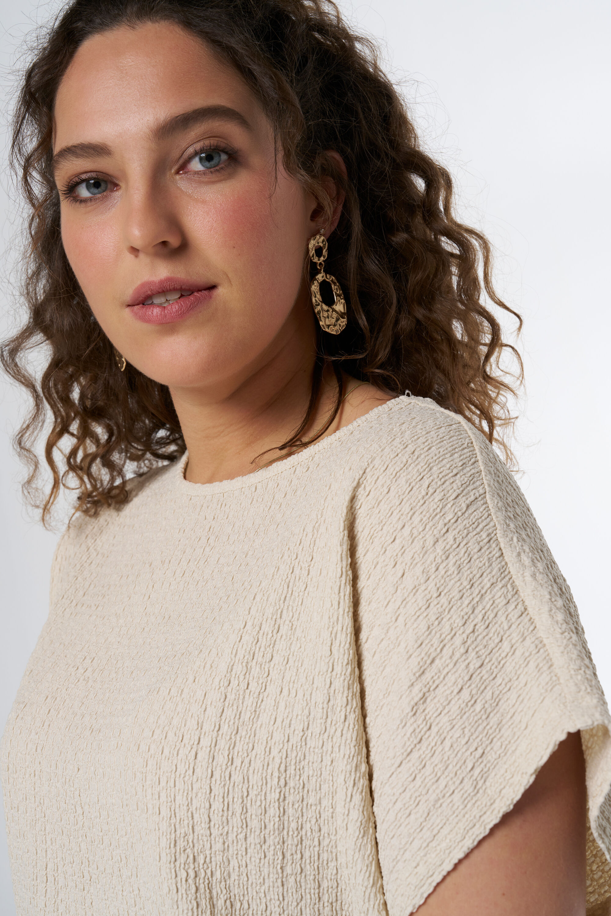 Top con tejido con textura  image number 4