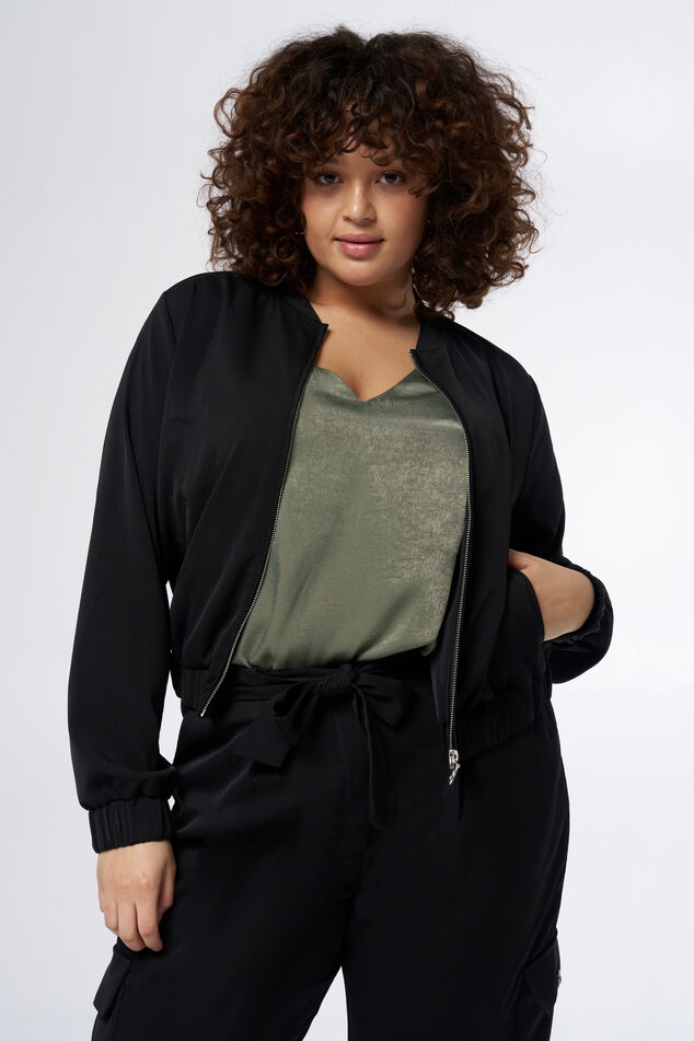 Chaqueta bomber con bolsillos image number 0