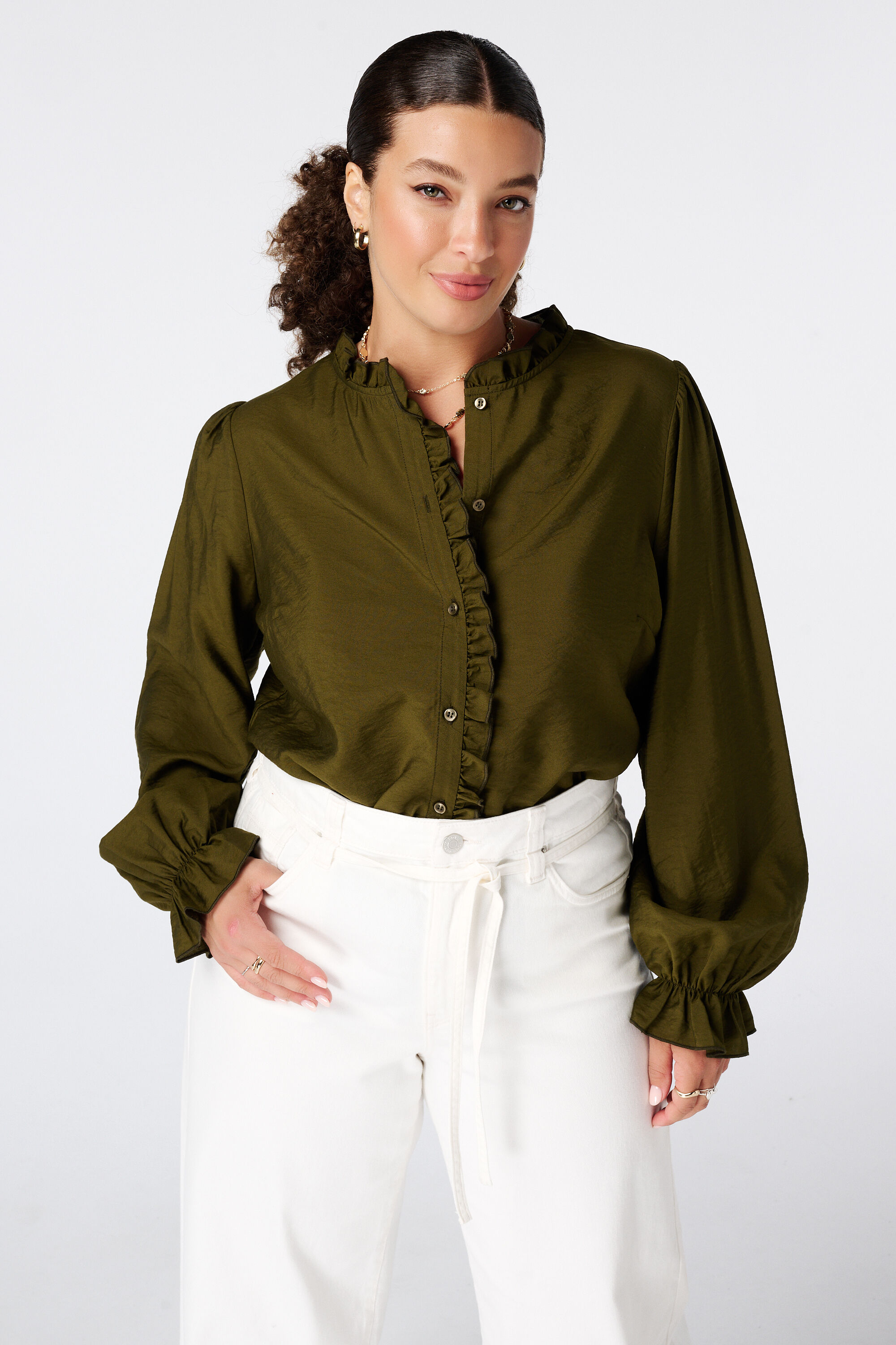 Blusa con volantes