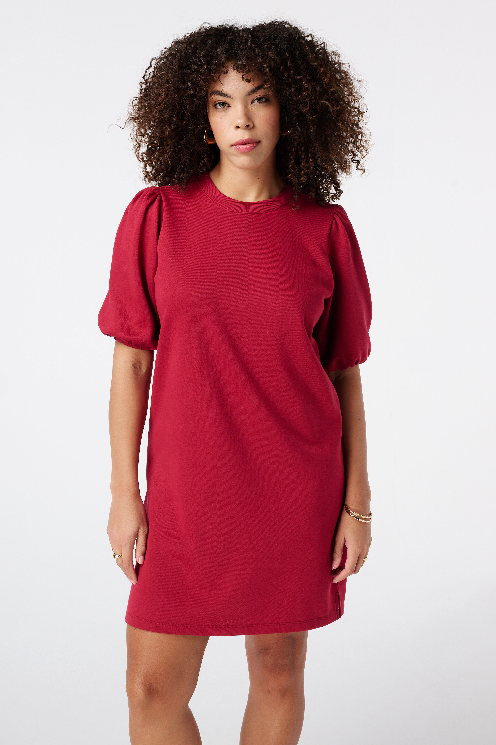 Vestido con manga corta abullonada image number 5