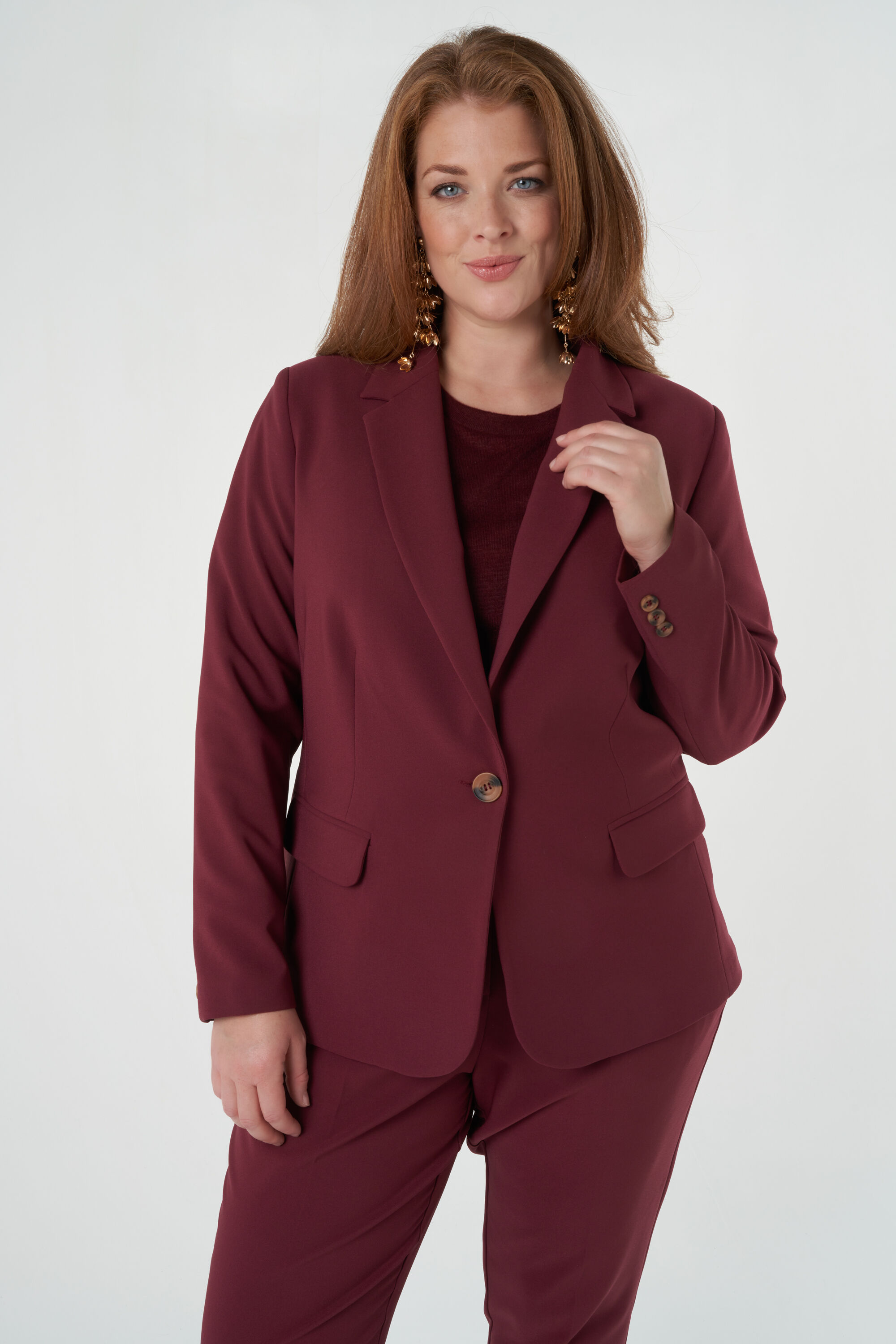 Blazer con cierre de bot&oacute;n image number 6