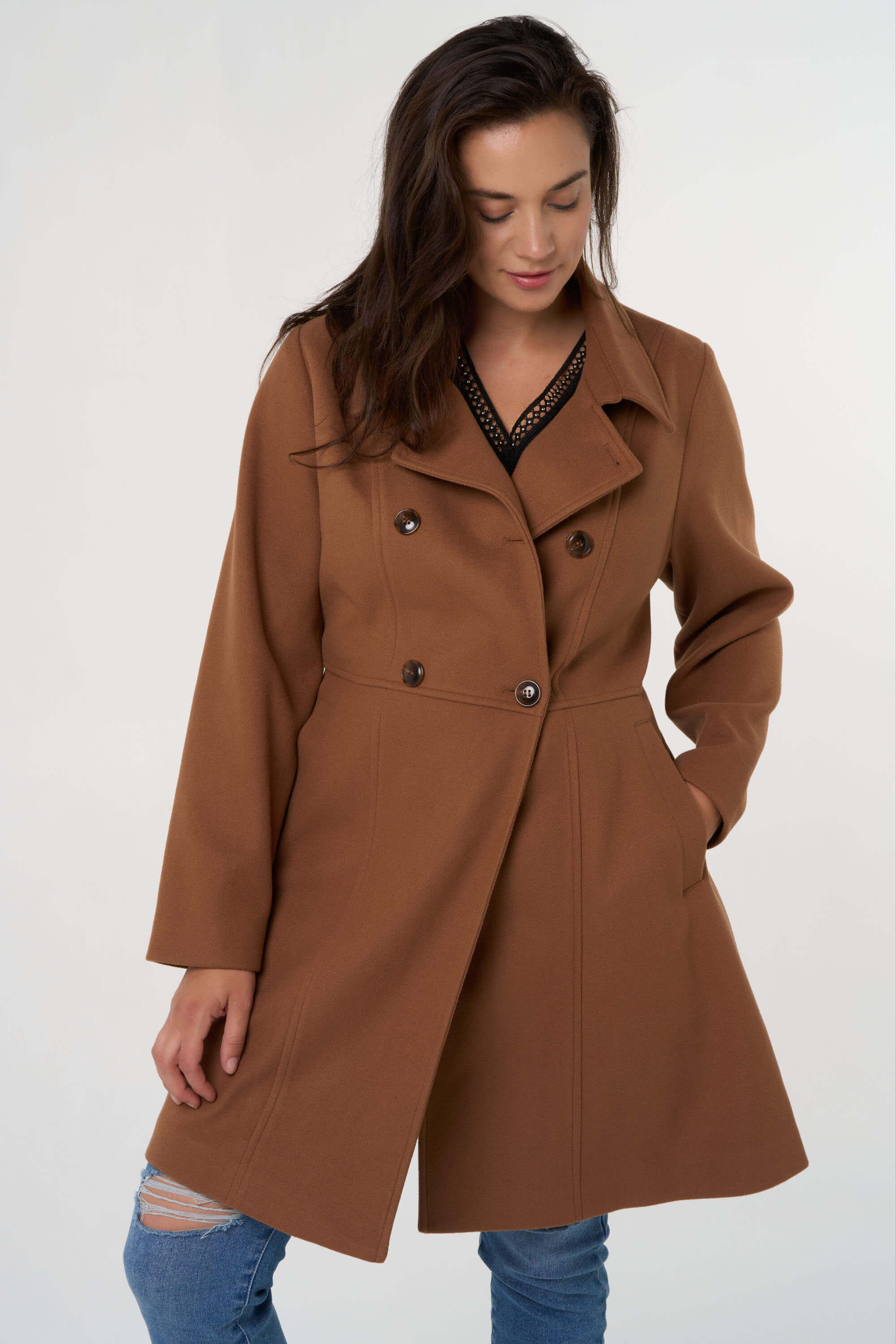 Abrigo con doble cierre image number 5