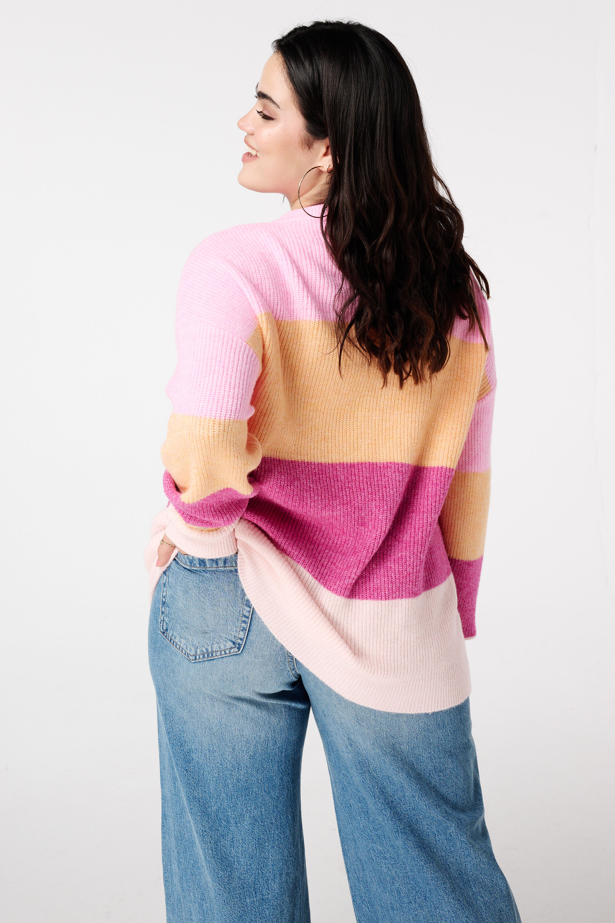 Jersey de punto con mangas acampanadas image number 3