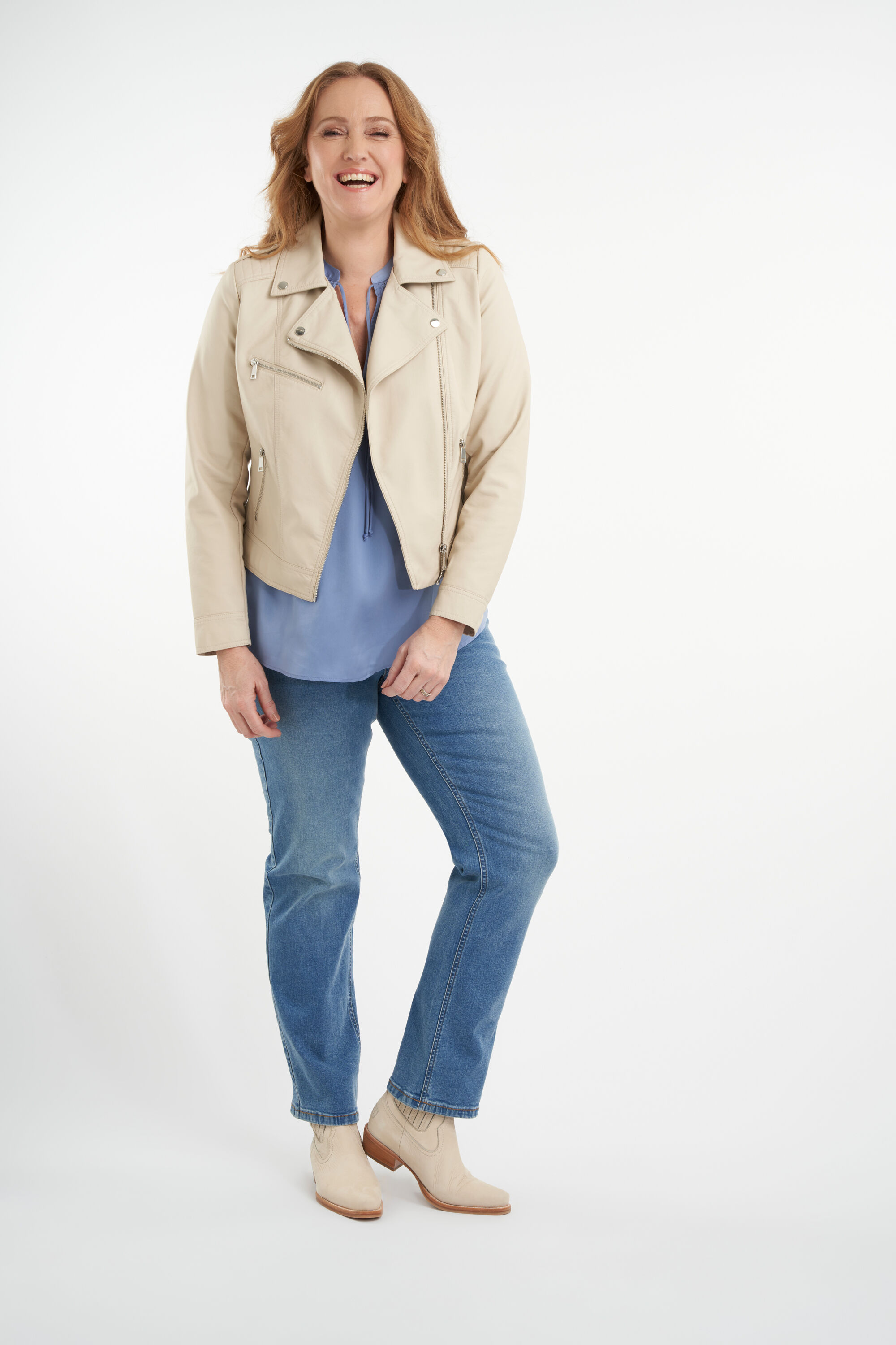 Chaqueta motera de cuero sint&eacute;tico image number 7