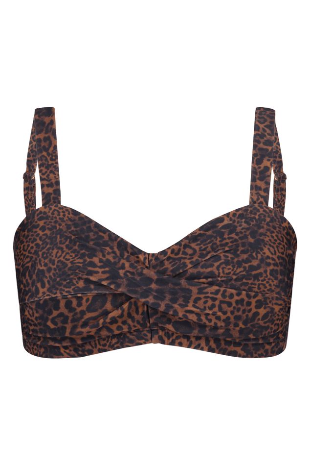 Sujetador de bikini con estampado de pantera image number 3