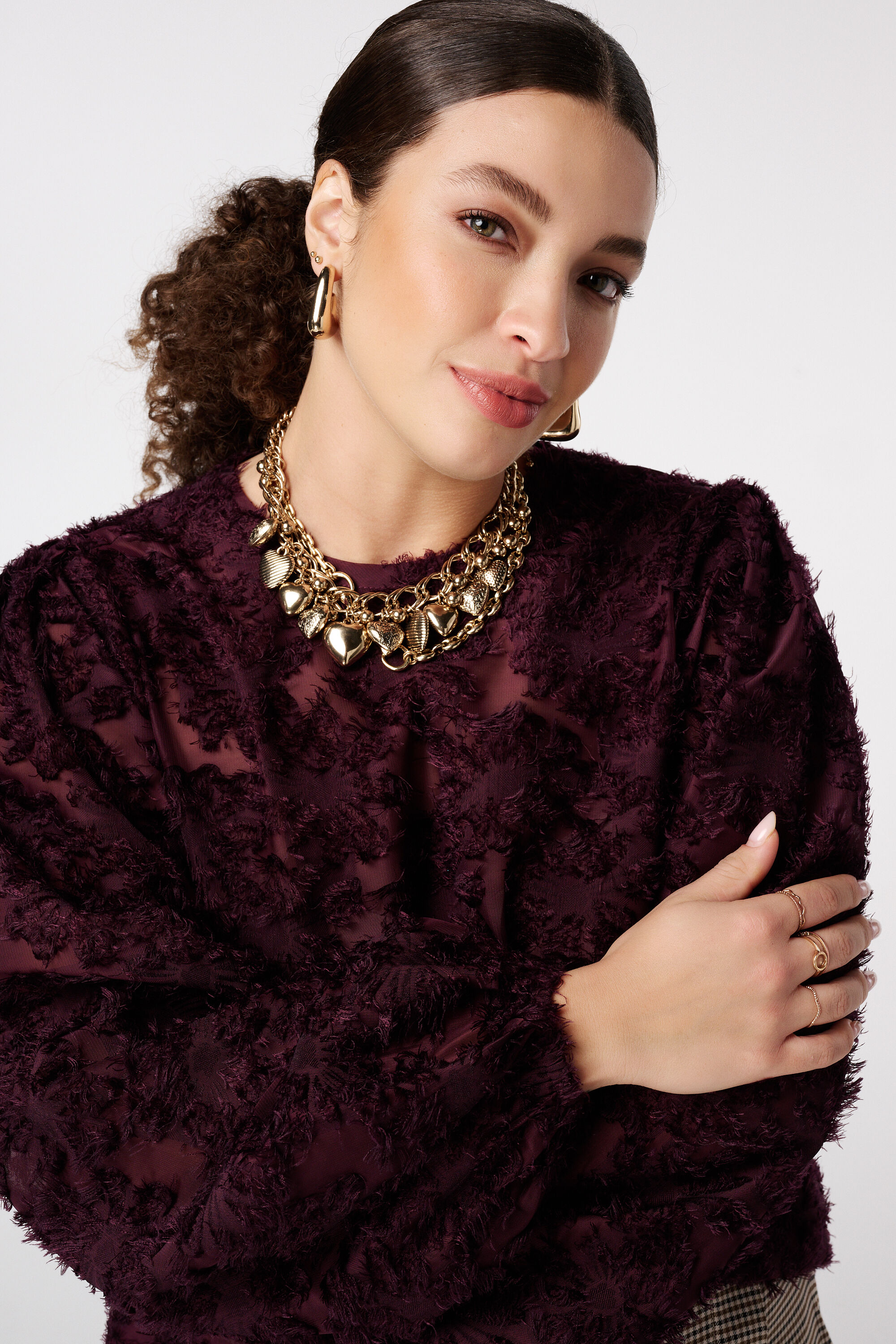 Blusa con textura image number 4