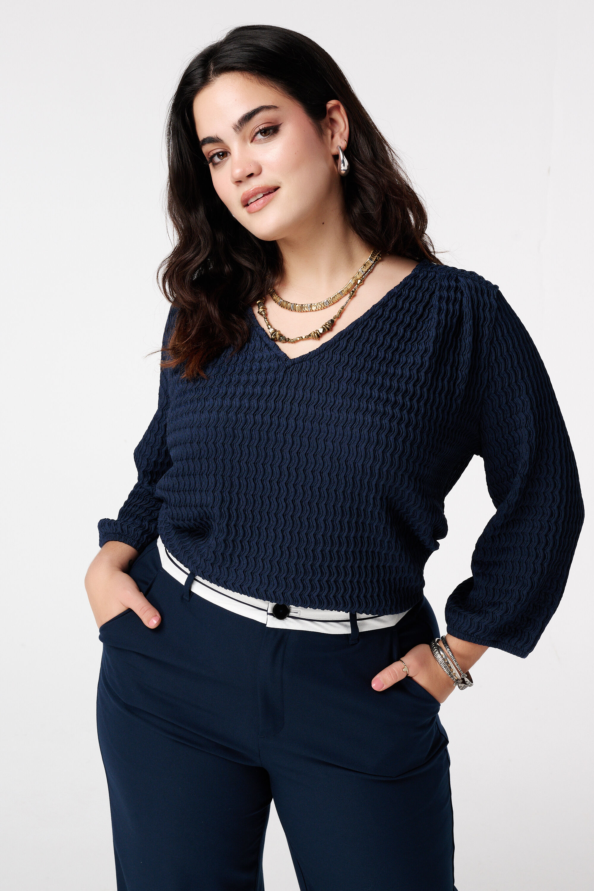 Top de punto con estructura