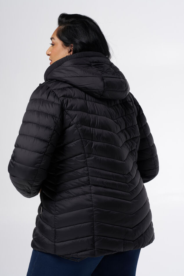 Chaqueta acolchada con capucha  image number 3