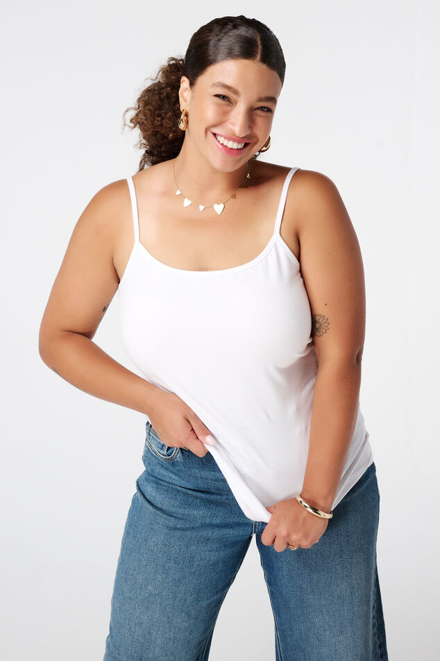 Top de espagueti con elástico image number 0