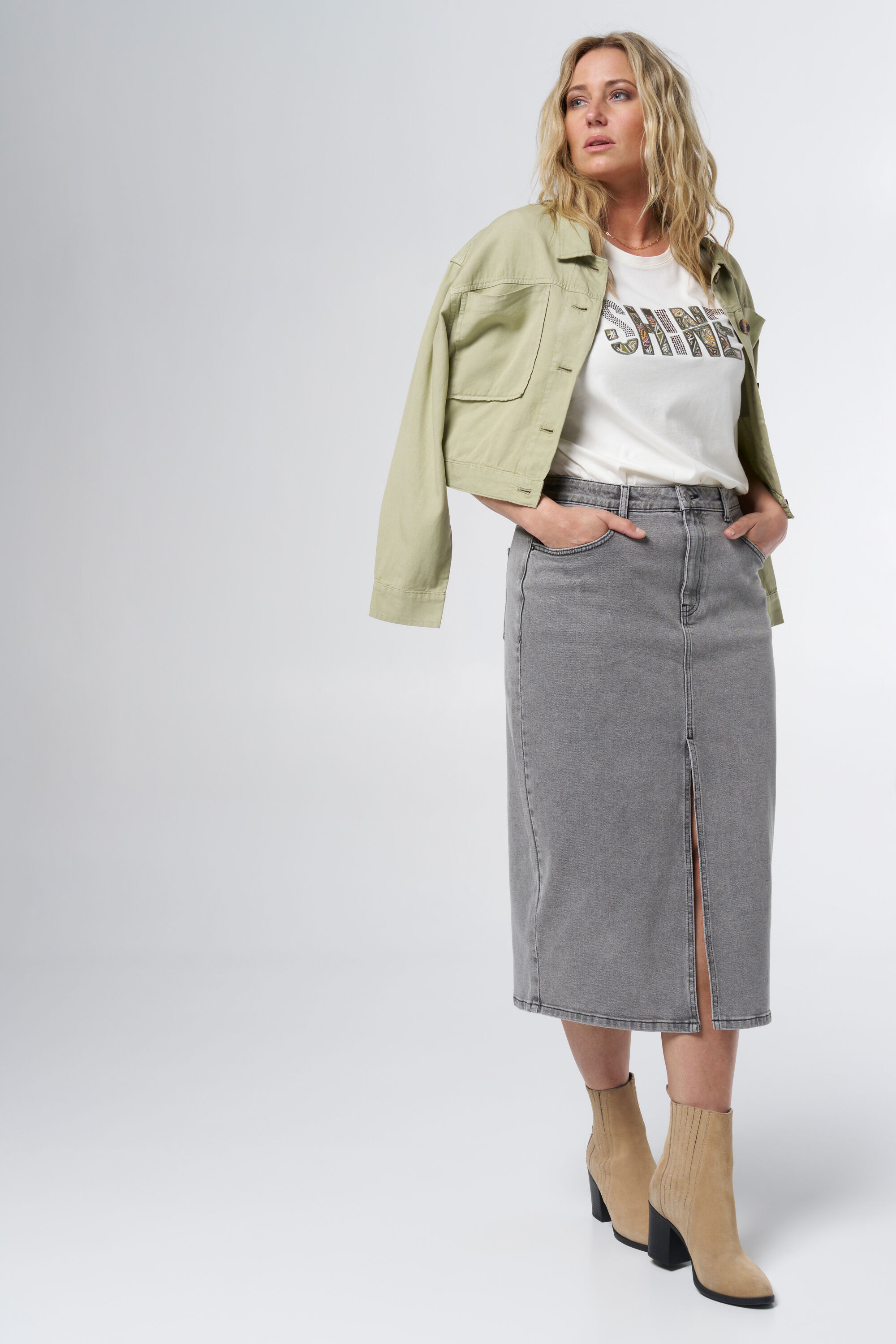 Chaqueta cargo de corte holgado image number 5