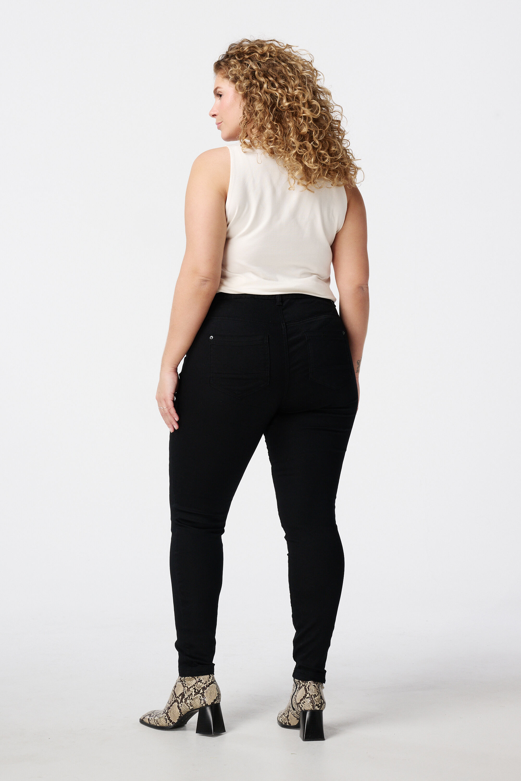 Treggings con aspecto denim image number 3