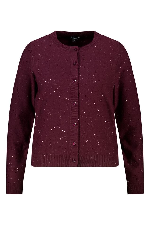 Chaqueta de punto fino con mini lentejuelas image number 1