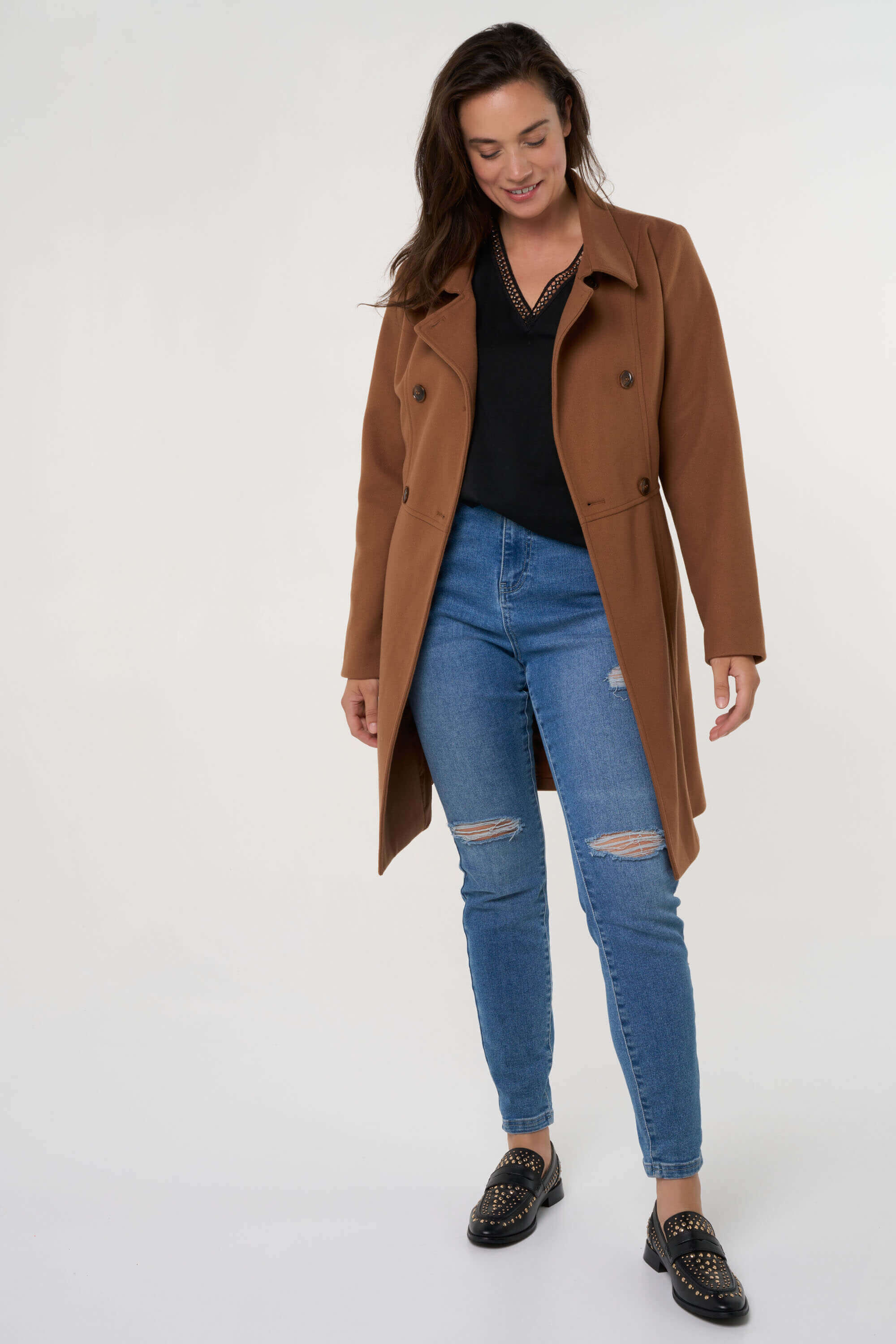 Abrigo con doble cierre image number 6