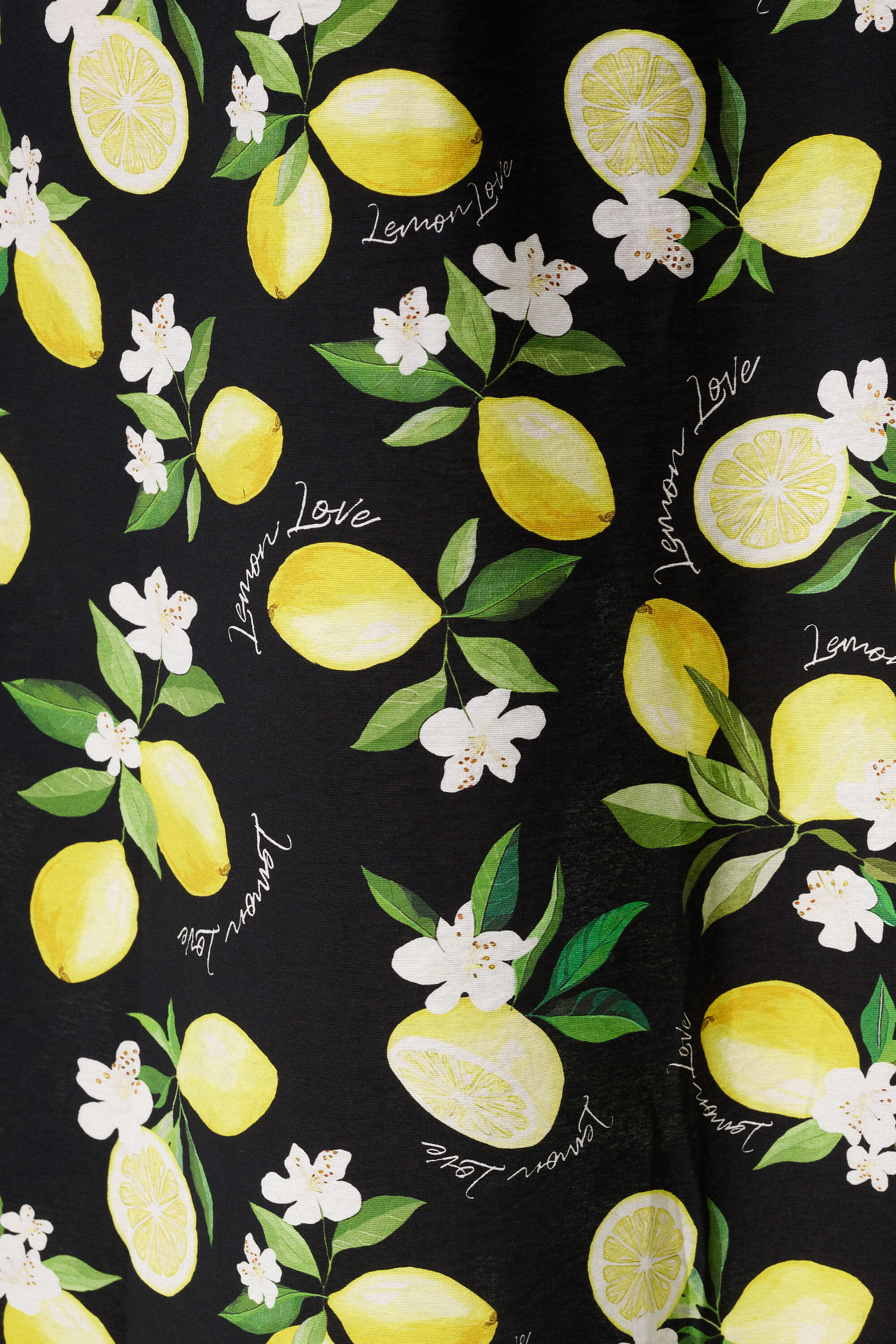 Vestido largo con estampado de limones image number 5