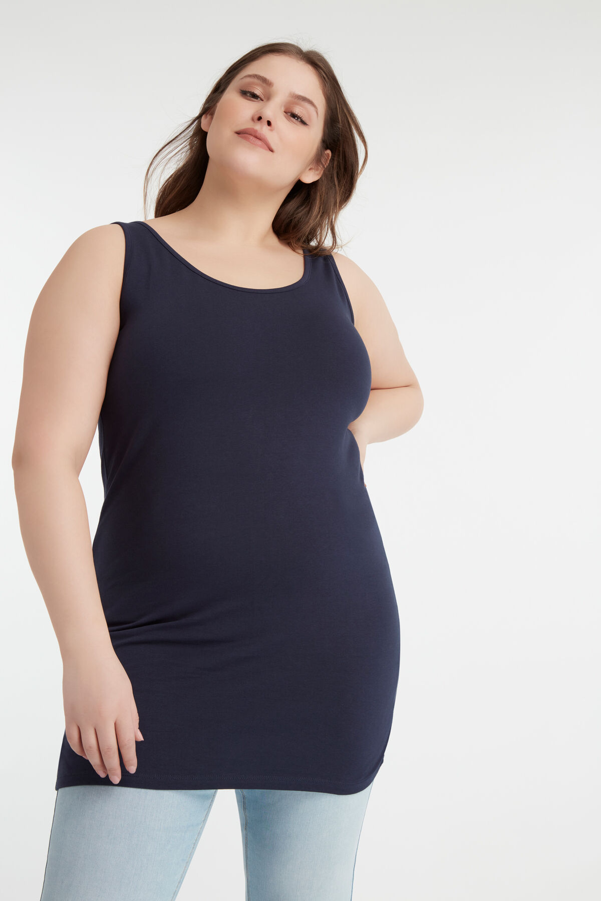 Camisola larga de algod&oacute;n image number 3