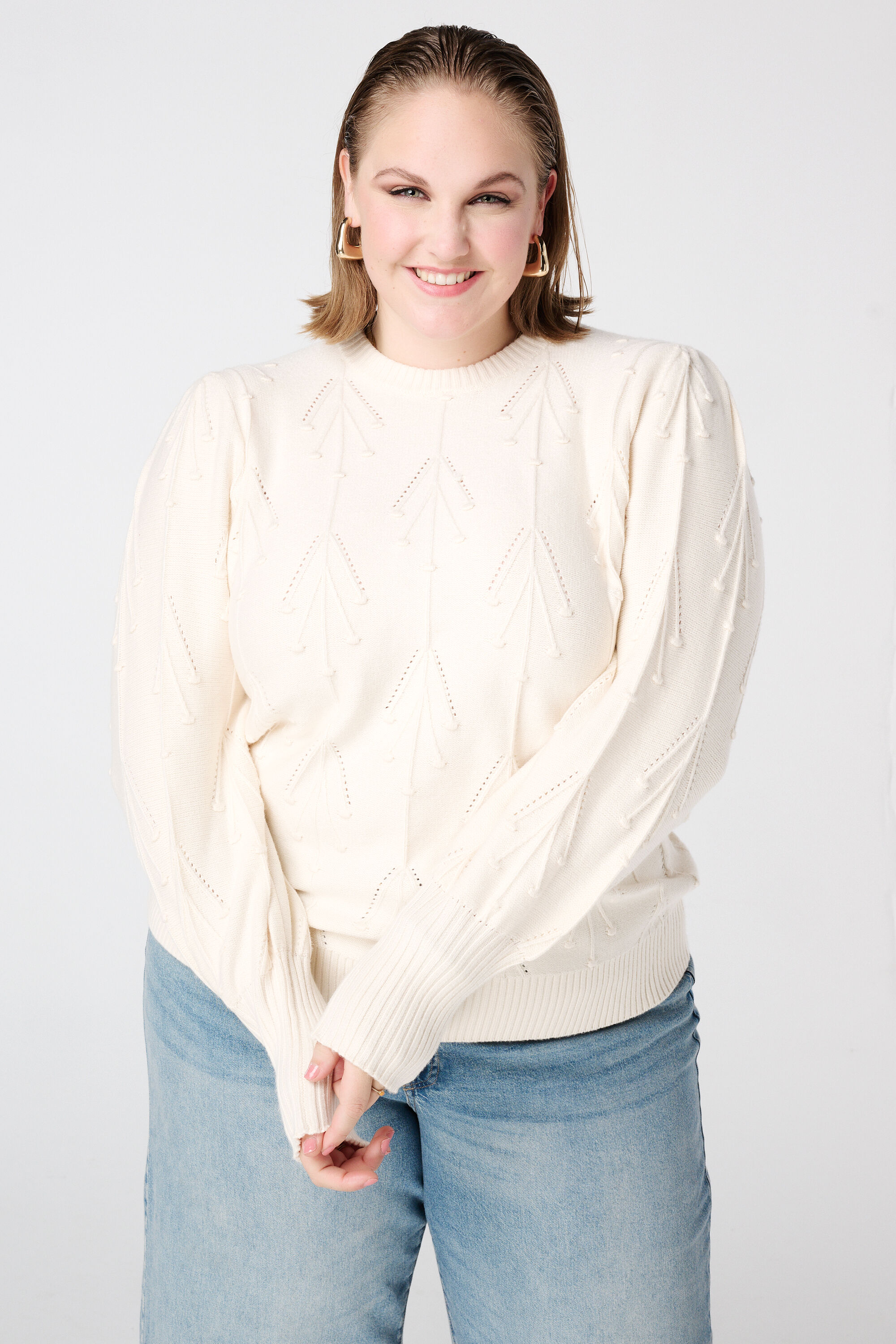 Su&eacute;ter de punto con estampado