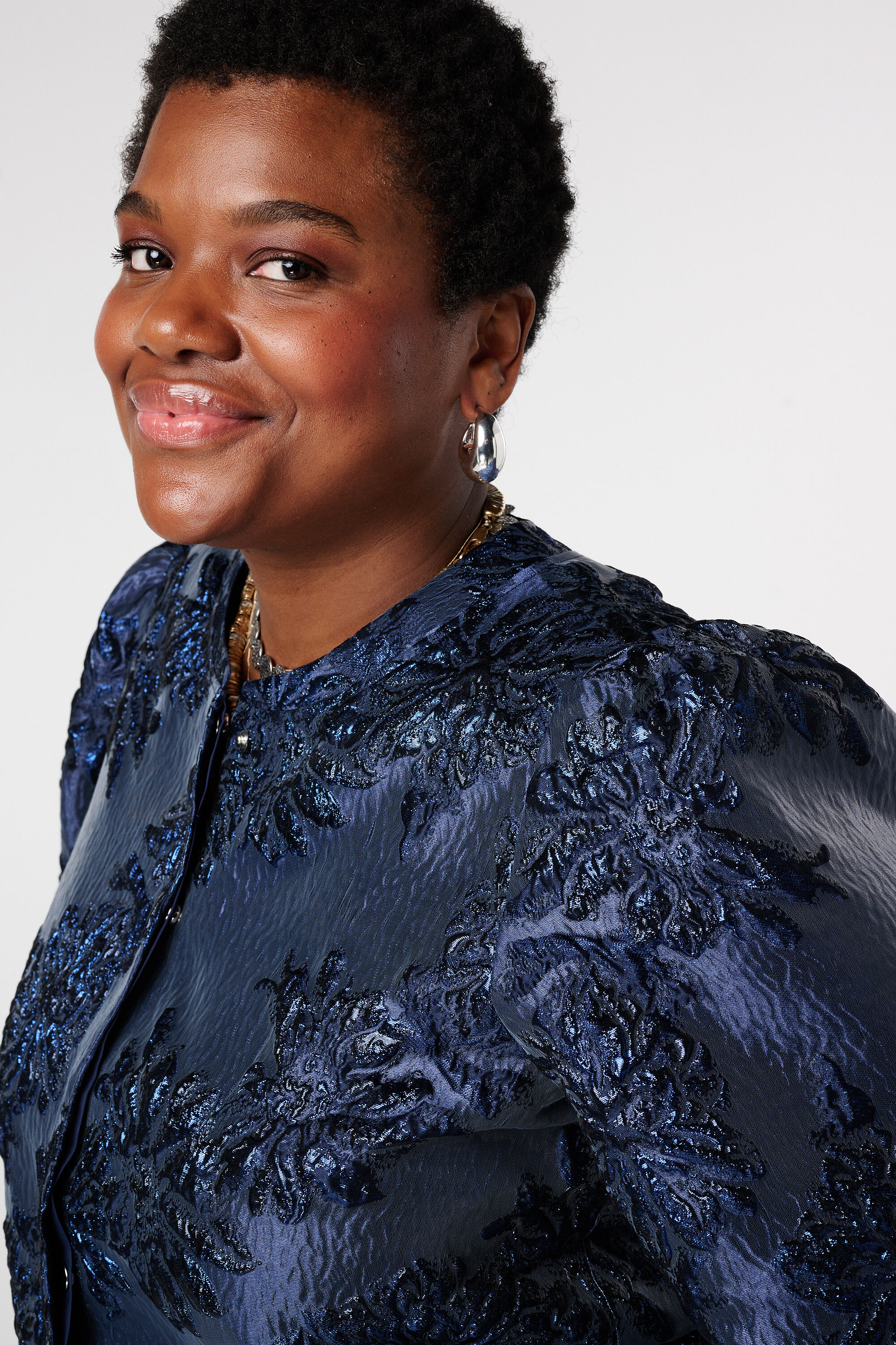 Chaqueta bomber de jacquard image number 4