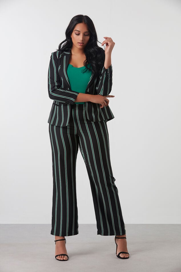 Blazer de rayas image number 3