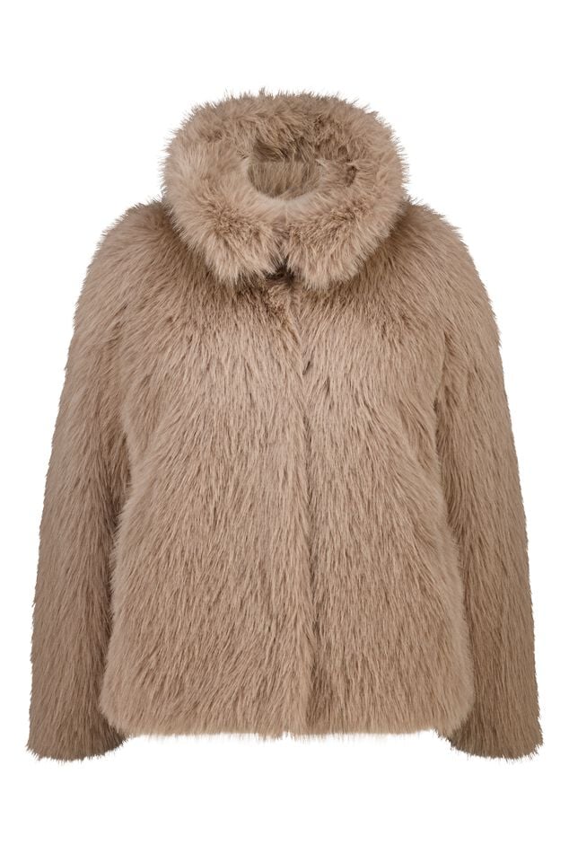 Chaqueta de piel sintética image number 1