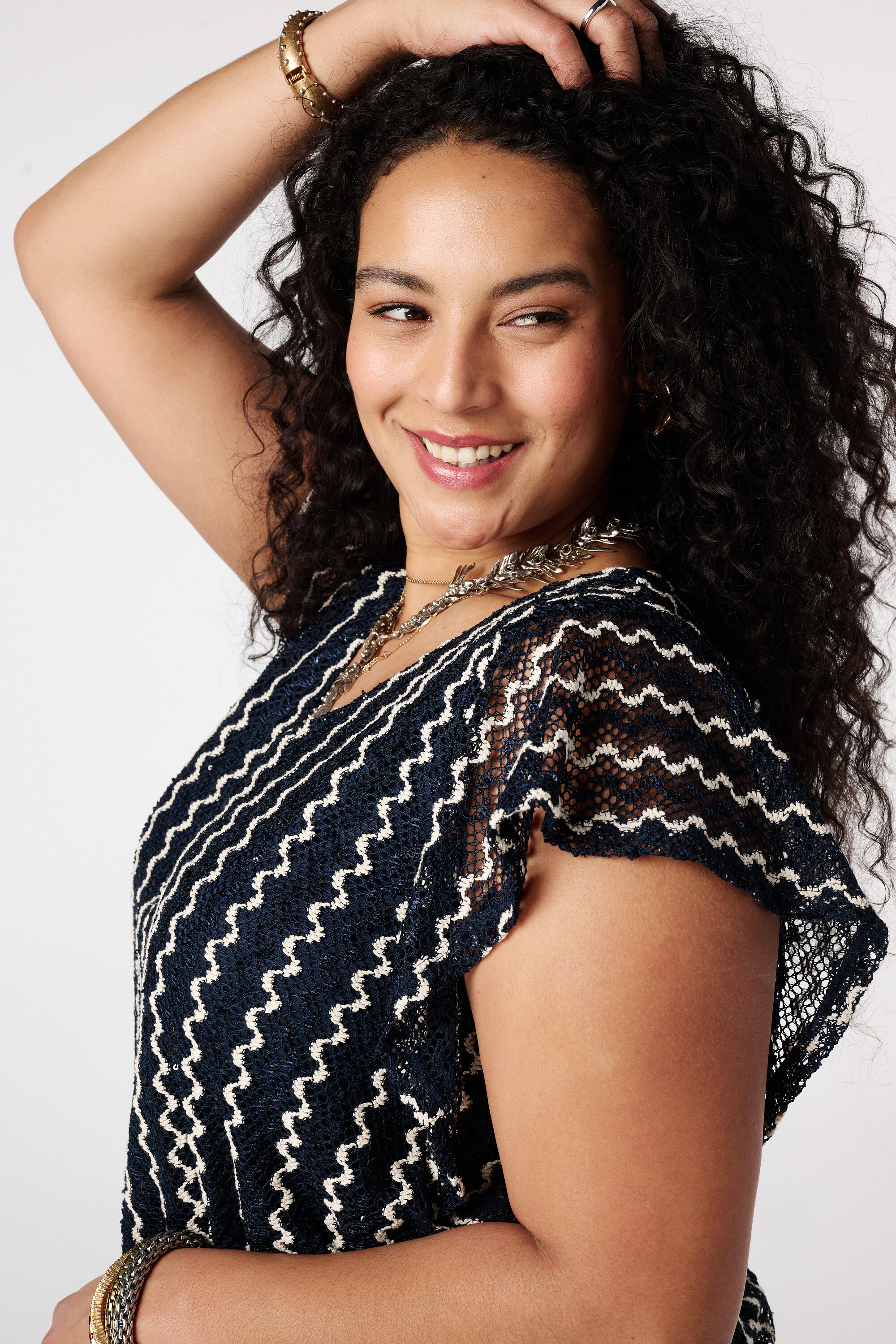 Top con mangas mariposa image number 4