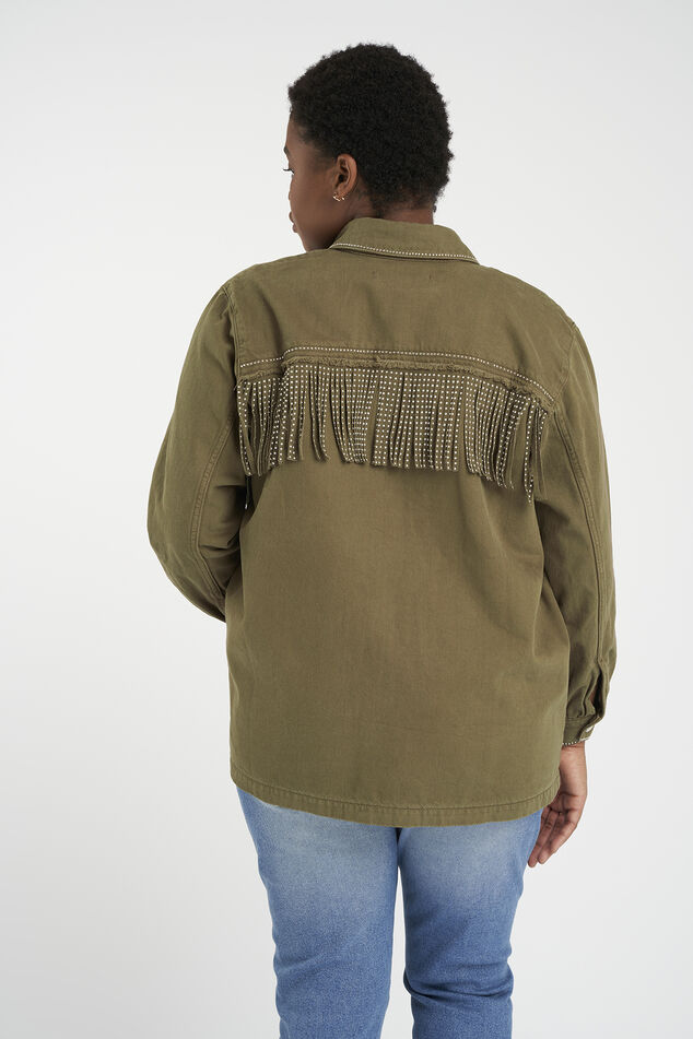 Chaqueta con flecos image number 4