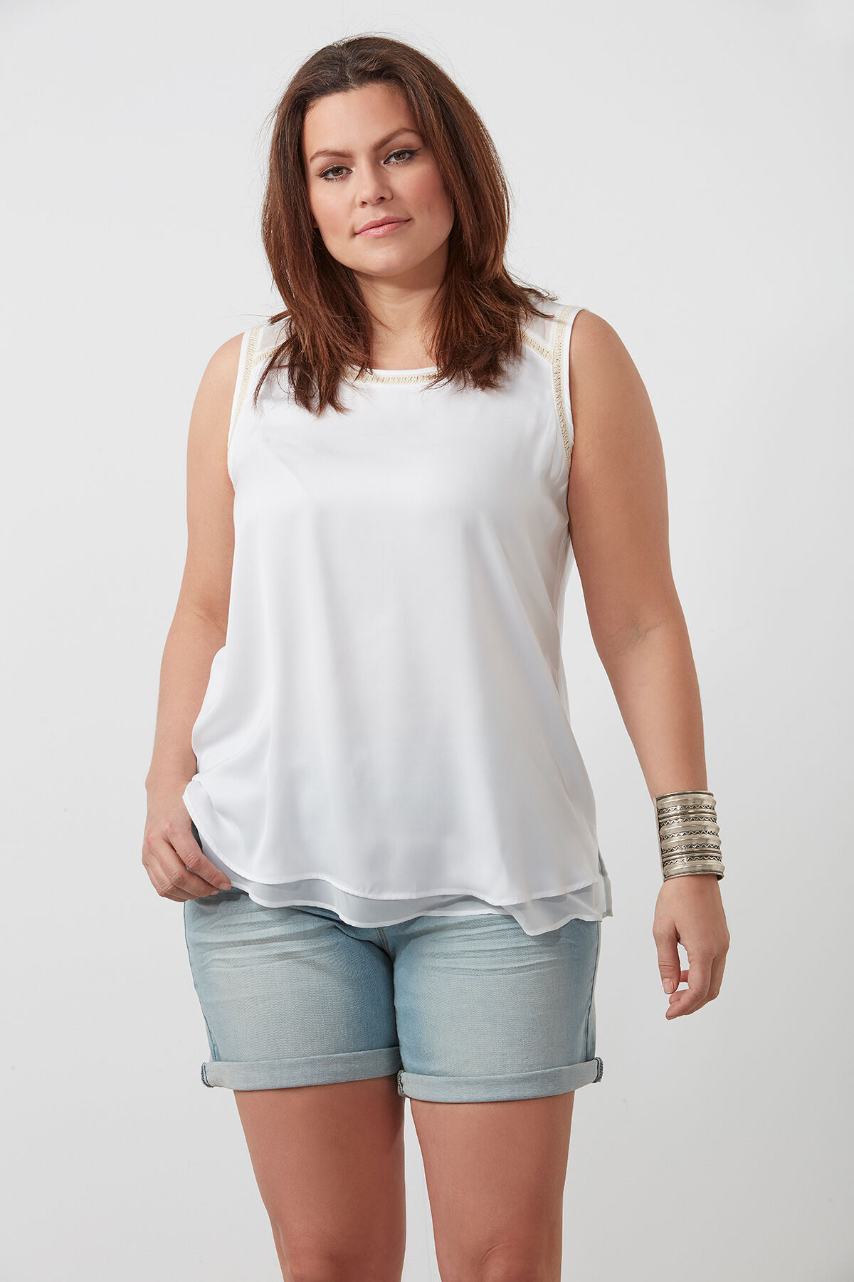 Blusa sin mangas image number 0