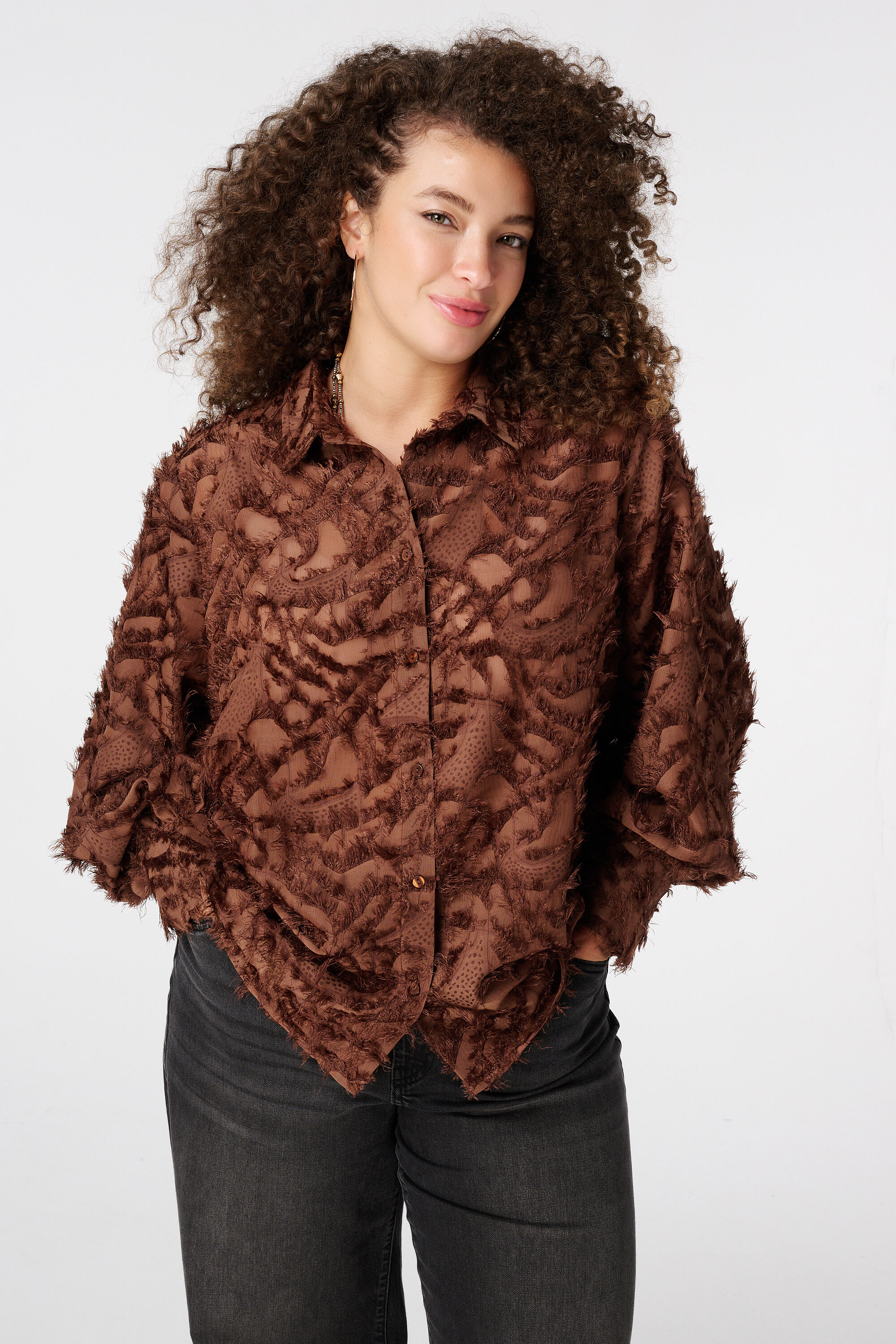 Blusa mullida con estampado