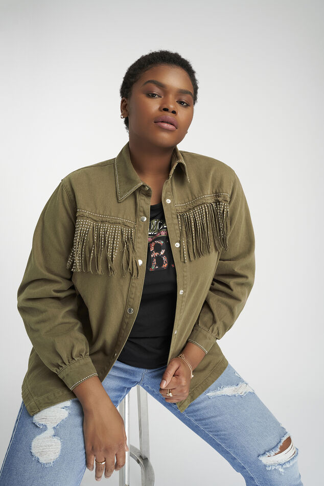 Chaqueta con flecos image number 7