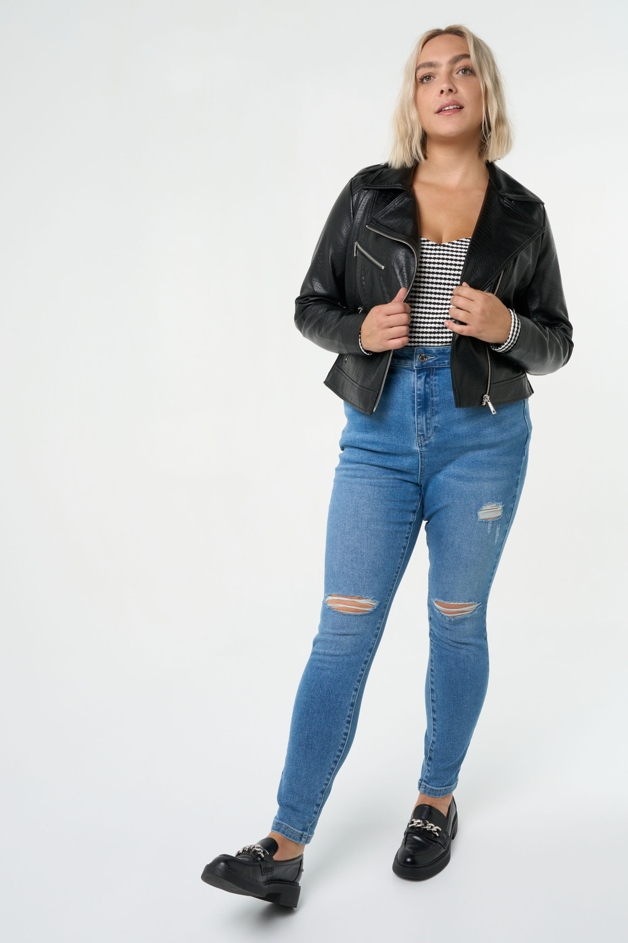 Cazadora biker de cocodrilo image number 7