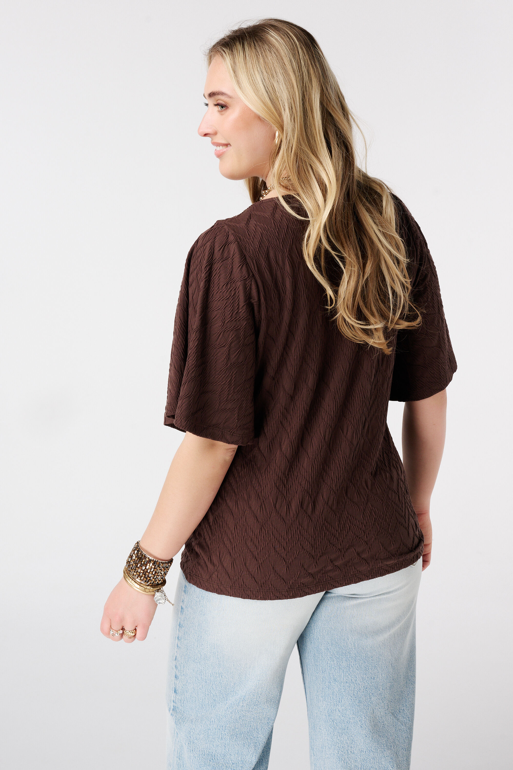 Top con escote barco image number 3