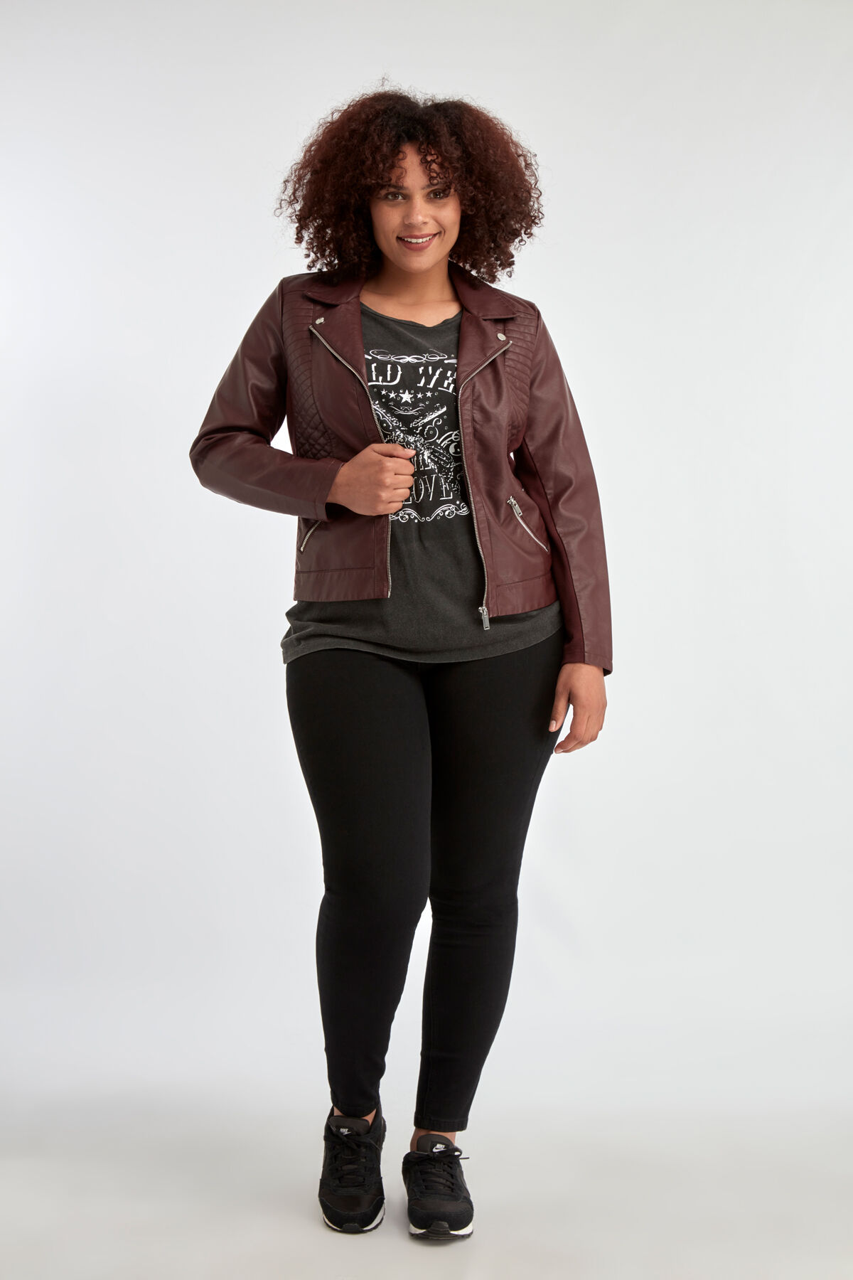 Chaqueta de cuero PU image number 5