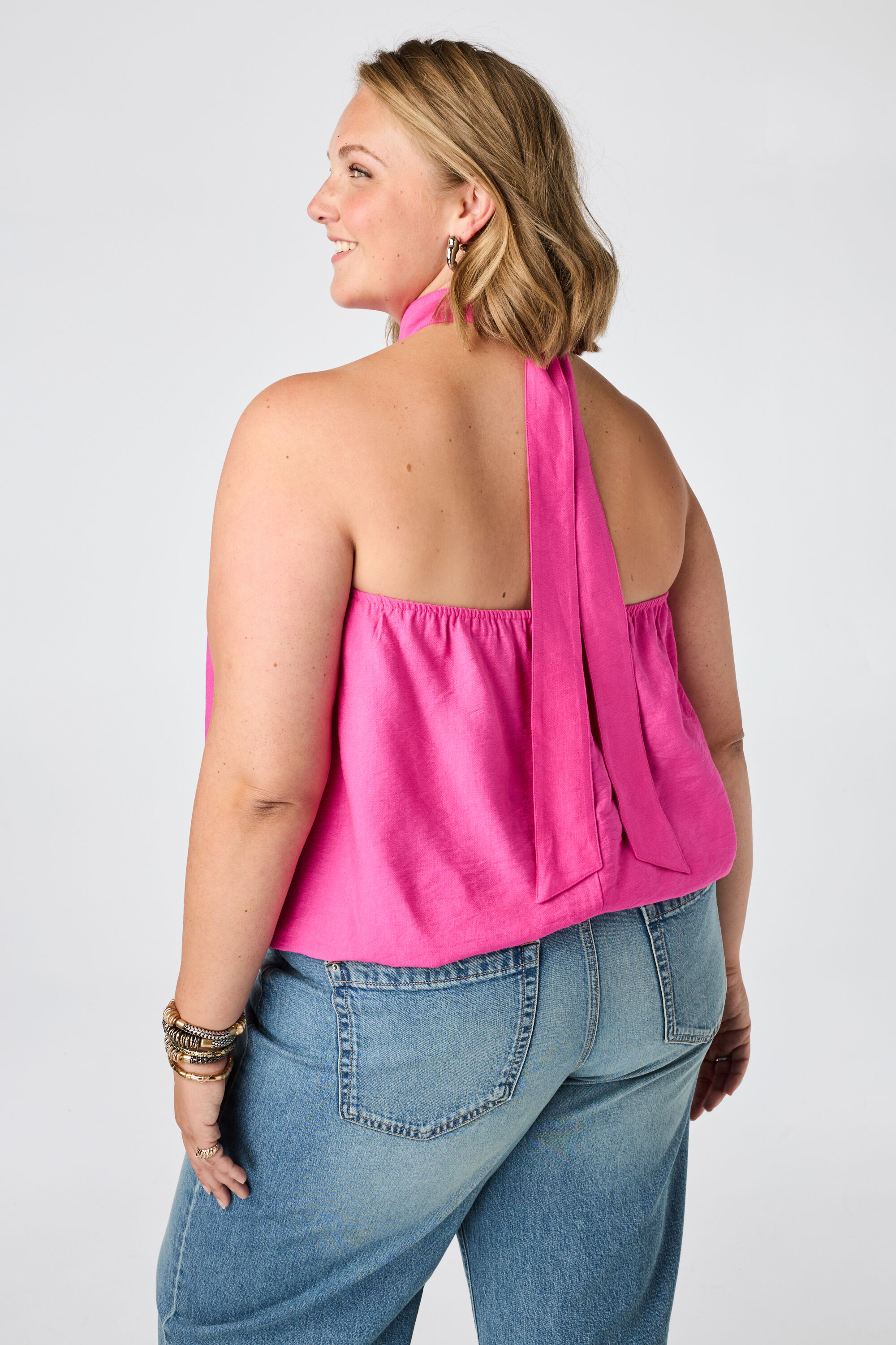 Blusa sin mangas con cuello alto image number 3