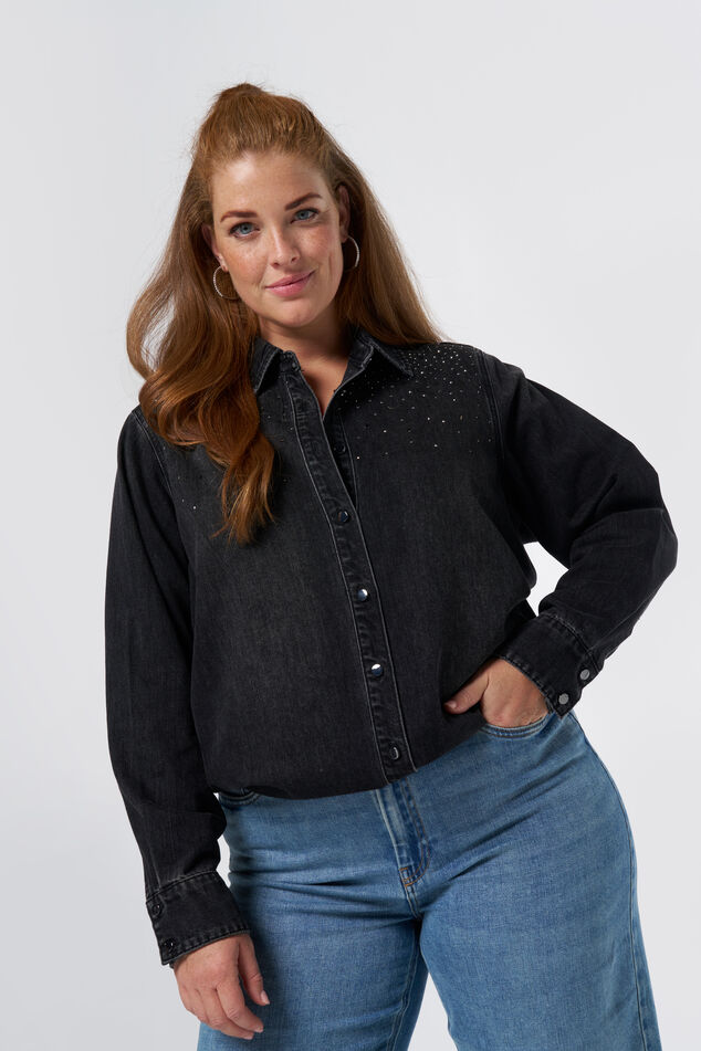 Blusa denim  image number 0