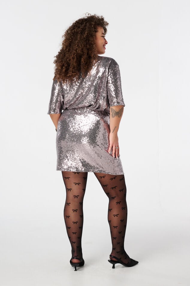 Falda de lentejuelas con efecto cruzado image number 3